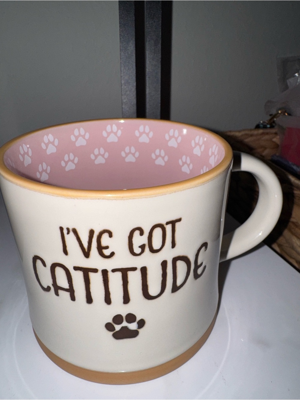 Spectrum Designz I’ve Got Catitude Ceramic Coffee Mug 16oz New